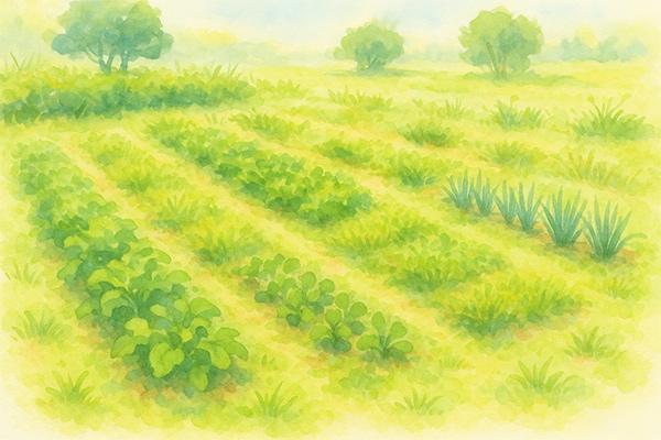 農薬に頼らない栽培は肥料過多にならないことが大前提です