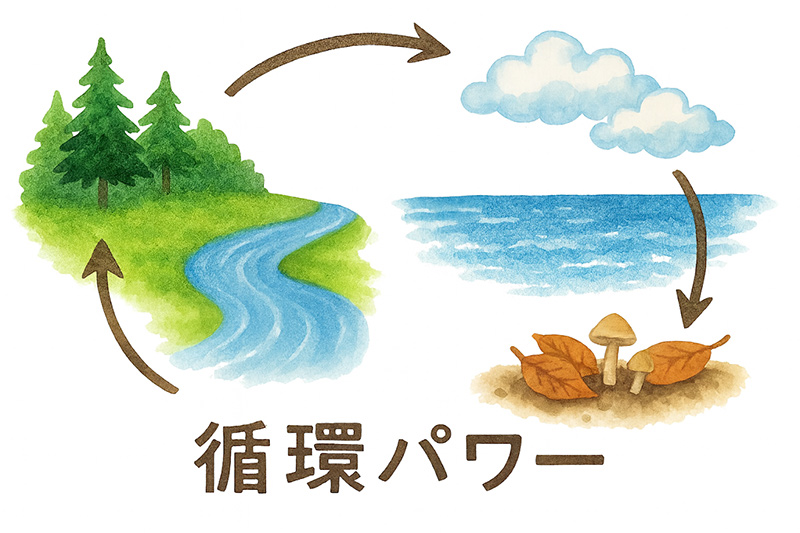 有機土壌とは「循環サイクル・パワーの大きさ」なんです！
