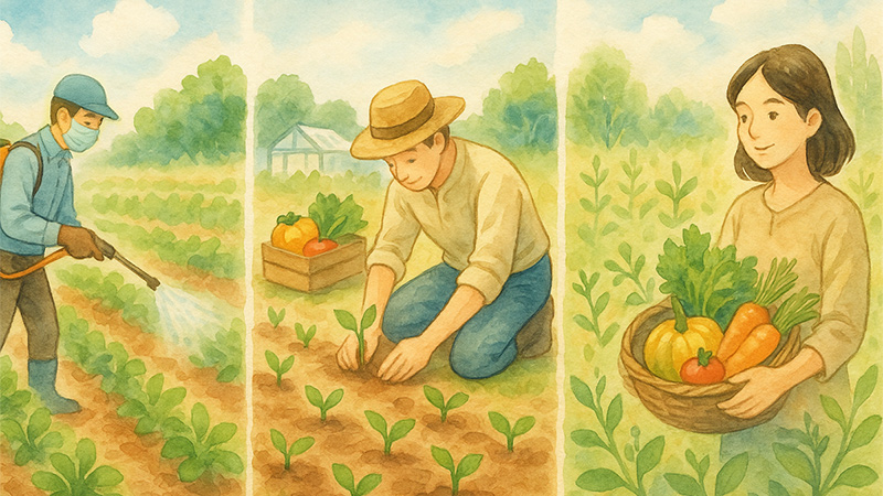 慣行栽培・有機栽培・自然栽培って何だろう？の本当を知ろう