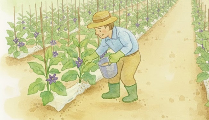 品質重視型の有機栽培の核となる施肥コントロール