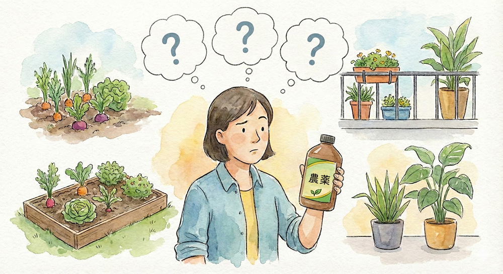 病害虫防除は農薬成分さえ使用しなければ自由にやれるはずです