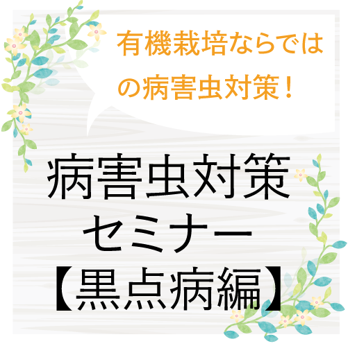 病害虫対策セミナー【黒点病を克服しよう編】